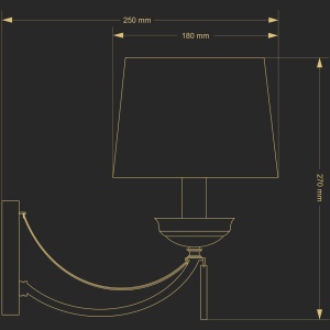 Aplica eleganta design clasic Zaffiro - Img 2