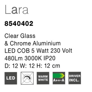 Aplica eleganta design modern LED Lara - Img 3
