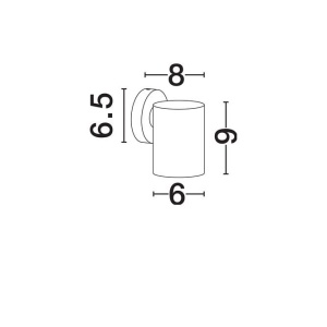 Aplica exterior Spot LED directionabil IP65 JACKIE corten 250853 universul-luminii.ro