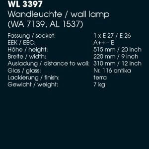 Aplica iluminat exterior din fier forjat, design medieval cu felinar rotund si acoperis nituit WL 3397 63993 universul-luminii.ro