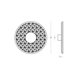 Aplica LED acustica SONA gri/negru - Img 6