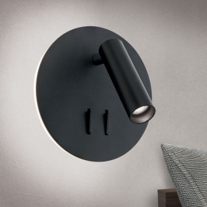 Aplica LED ambientala cu spot directionabil LENNY negru 155833 universul-luminii.ro