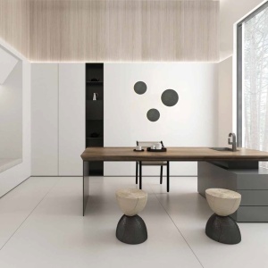 Aplica LED ambientala design circular ACOUSTIC D-30cm gri 153573 universul-luminii.ro