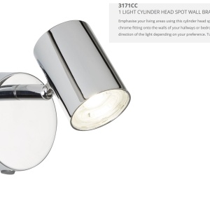 Aplica LED cu spot directionabil Rollo crom 3171CC SRT - Img 2