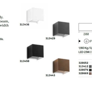 Aplica LED de exterior ambientala Ip54 Atom ap d20 antracit 143023 universul-luminii.ro