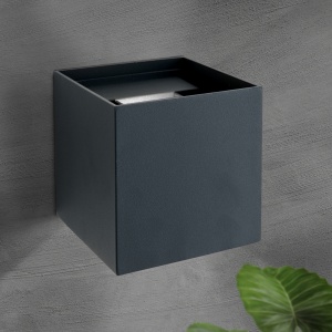 Aplica LED de exterior design modern ambiental IP54 Cube anthrazit 99423 universul-luminii.ro