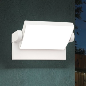 Aplica LED de exterior reglabila IP54 GINGE alba 157263 universul-luminii.ro
