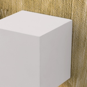 Aplica LED de perete design ambiental Cube alba - Img 6