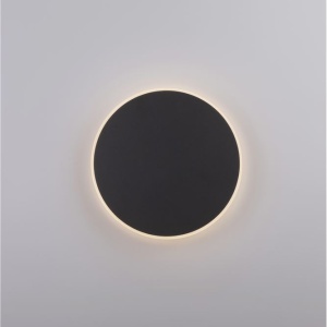 Aplica LED de perete design ambiental CYRCLE 30cm negru 204173 universul-luminii.ro
