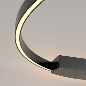 Aplica LED de perete design modern Rim negru 80cm 119323 universul-luminii.ro
