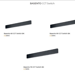 Aplica LED de perete iluminat ambiental BASENTO 60 negru 144303 universul-luminii.ro