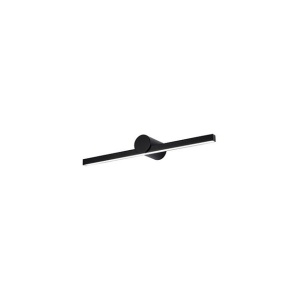 Aplica LED de perete pentru baie, IP54 design modern SHINE negru