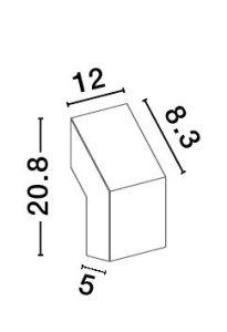 Aplica LED de perete pentru iluminat exterior IP65 FERRON 205643 universul-luminii.ro