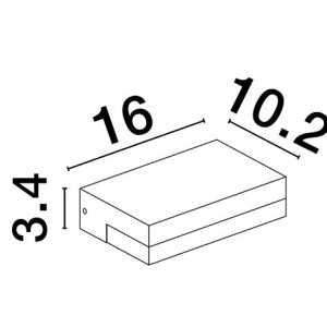 Aplica LED de perete pentru iluminat exterior IP65 PURE 109423 universul-luminii.ro