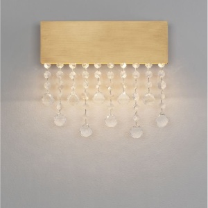 Aplica LED de perete stil elegant CRISTA aurie - Img 2