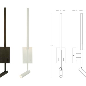 Aplica LED de perete stil minimalist Mija alba 233763 universul-luminii.ro
