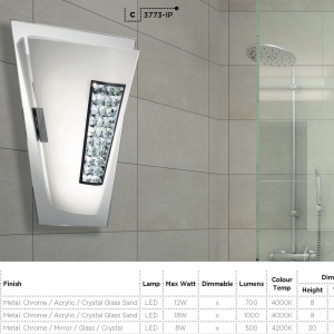 Aplica LED de perete / tavan pentru baie IP44 Flush 42cm 3883-41 SRT 185293 universul-luminii.ro