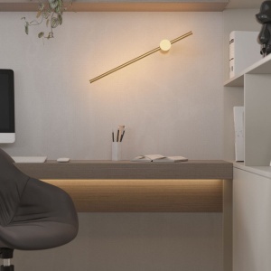 Aplica LED design liniar 90cm Spirit 12w auriu 596623 universul-luminii.ro