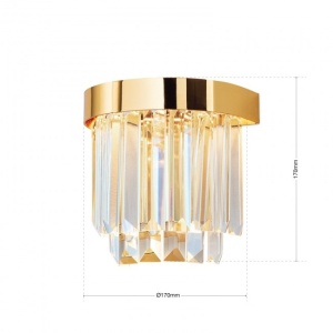 Aplica LED design LUX PRISM, 24K gold plated 94523 universul-luminii.ro