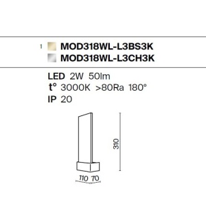 Aplica LED design modern Ornate crom - Img 6