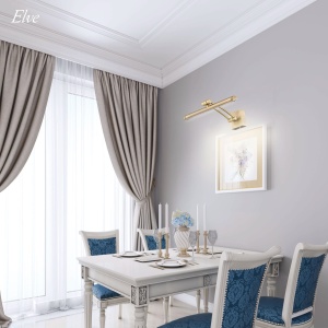 Aplica LED din alama pentru oglinda, tablou Elve 192153 universul-luminii.ro