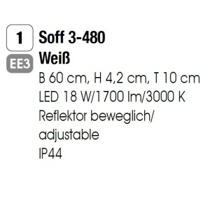 Aplica LED directionabila, pentru oglinda baie, MARILYN 60cm 93973 universul-luminii.ro
