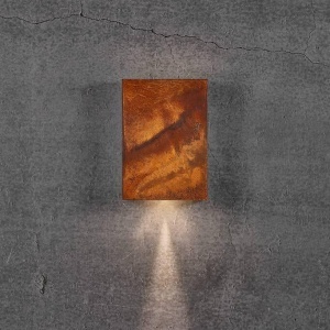 Aplica LED exterior cu iluminat up/down IP54 Fold 15 corten 2019051038 NL 190353 universul-luminii.ro