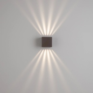 Aplica LED iluminat exterior ambiental IP65 VECTOR maro corten - Img 3