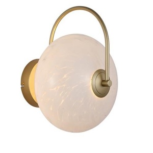 Aplica LED metal auriu sticla decorativa Confetti