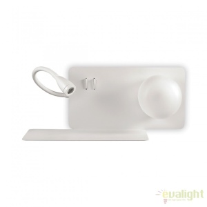 Aplica LED moderna cu reader LED cu port USB BOOK-1 AP2 174792 - Img 1