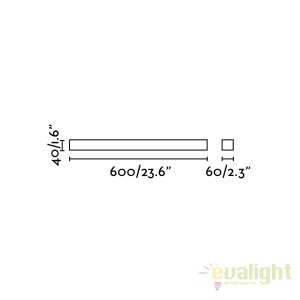 Aplica LED oglinda Baie IP44 stil modern minimalist NILO-1 crom 63318 179903 universul-luminii.ro
