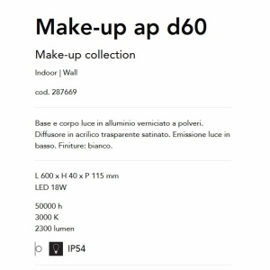 Aplica LED pentru baie IP54 Make-up ap d60 - Img 3