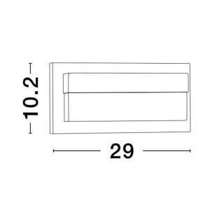 Aplica LED pentru exterior design modern IP65 Leto negru 29cm 130003 universul-luminii.ro