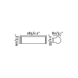 Aplica LED pentru oglinda baie moderna IP44 DANUBIO 9W 189683 universul-luminii.ro