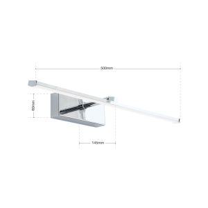 Aplica LED pentru tablou PUBLIO L-50cm alama antique 175193 universul-luminii.ro