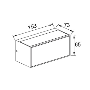 Aplica LED perete exterior IP65 CANCUN gri inchis - Img 2