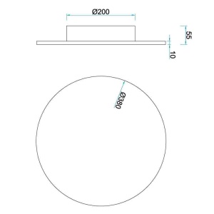 Aplica LED stil ambiental BORA BORA 2700K 30W alba MA-C0130 171153 universul-luminii.ro