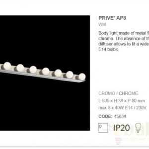 Aplica lineara 80,5cm PRIVE AP8 045634 - Img 2