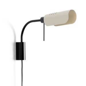Aplica metal stil retro abajur ajustabil MARTINICA S negru, bej