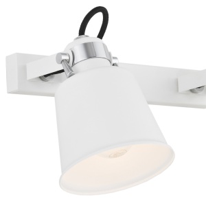 Aplica metalica reglabila stil industial KONGO 2L alba 103813 universul-luminii.ro