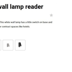 Aplica moderna cu reader LED design minimalist ROB alba - Img 3