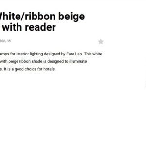 Aplica moderna design elegant SAMBA reader LED alb/bej 123773 universul-luminii.ro