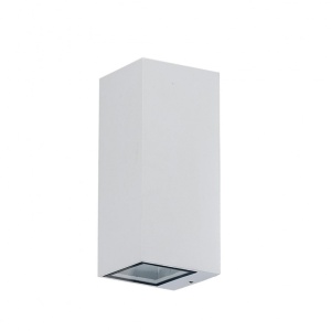 Aplica moderna exterior cu iluminat ambiental IP54 JAKE WALL 2 alba ZZ AZ3322