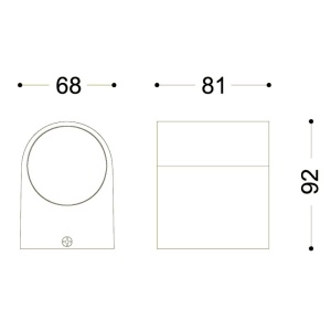 Aplica pentru exterior design modern IP44 Veronika antracit 134833 universul-luminii.ro