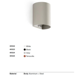 Aplica perete aluminiu gri, 1xGU10, SOLE round - Img 5