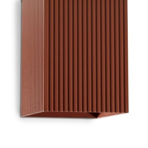 Aplica perete aluminiu striat terracotta, 2xGU10, LUNE square - Img 4