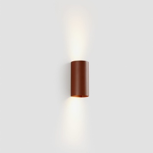 Aplica perete aluminiu terracotta, 2xGU10, SOLE round - Img 3