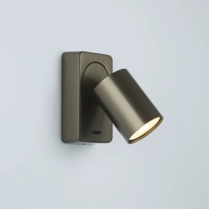 Aplica perete cu 1 spot directionabil Moon Switc, bronz - Img 2