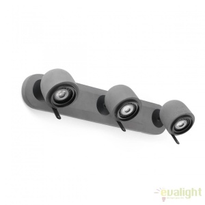 Aplica perete cu 3 spoturi directionabile STONE-3 gri 43502