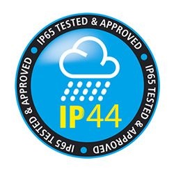 Aplica perete de exterior cu iluminat ambiental IP44 LIMBIO I neagra 250363 universul-luminii.ro